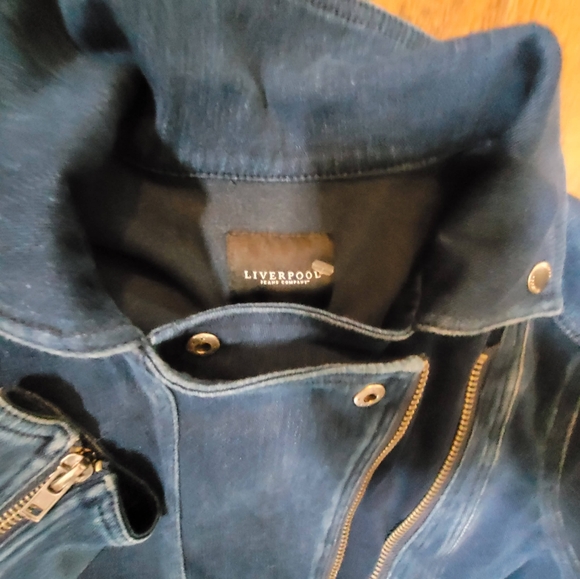 Liverpool Denim Powerflex Jean Moto Jacket - Picture 5 of 6